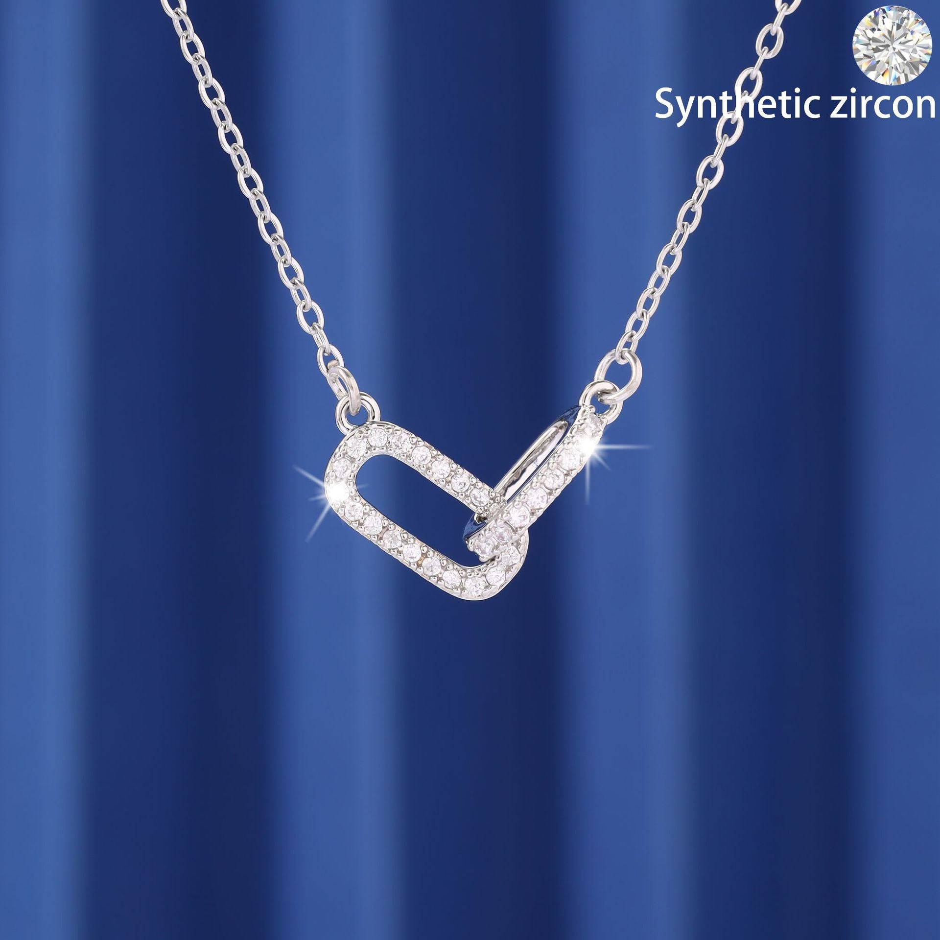 New copper zircon necklace