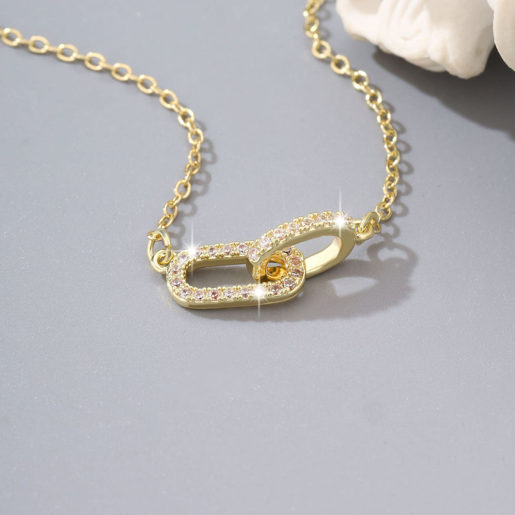 New copper zircon necklace