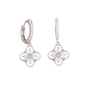 Fashionable and light luxury zirconium-encrusted earrings