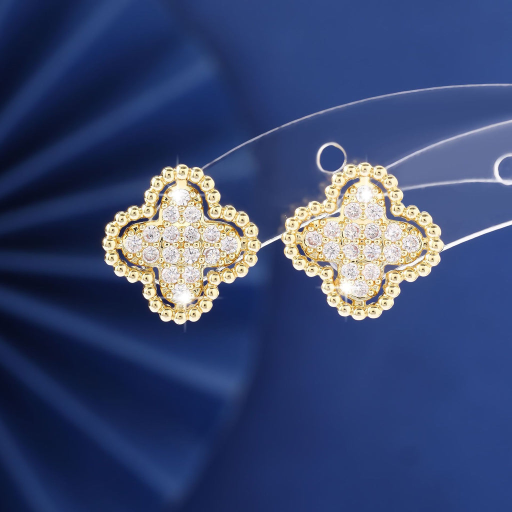 French vintage-inspired, high-end, and lightly luxurious earrings