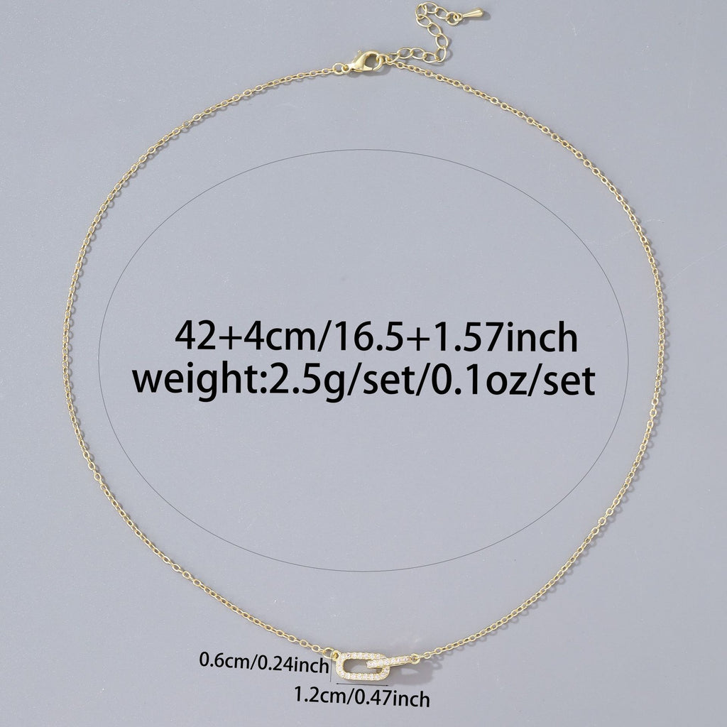 New copper zircon necklace