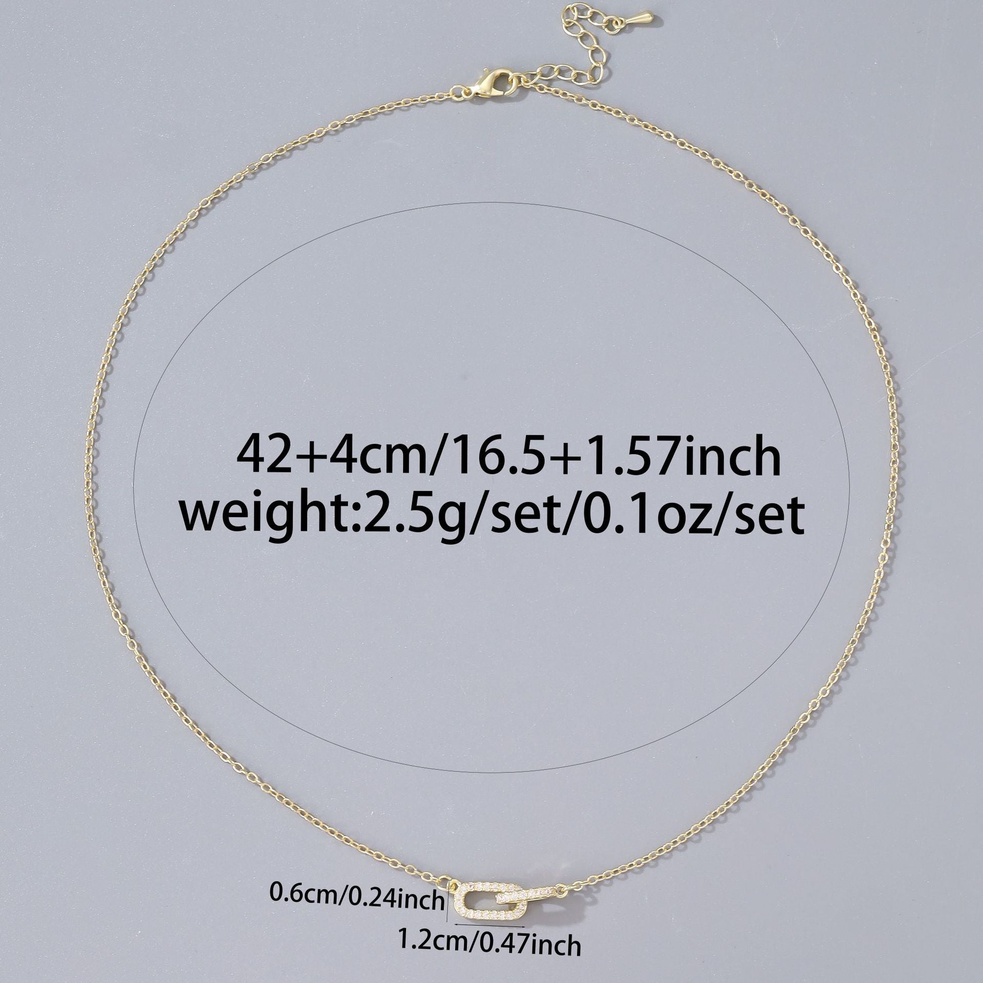 New copper zircon necklace