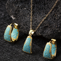1 necklace + 1 pair of earrings, elegant and high-end design, very beautiful and charming